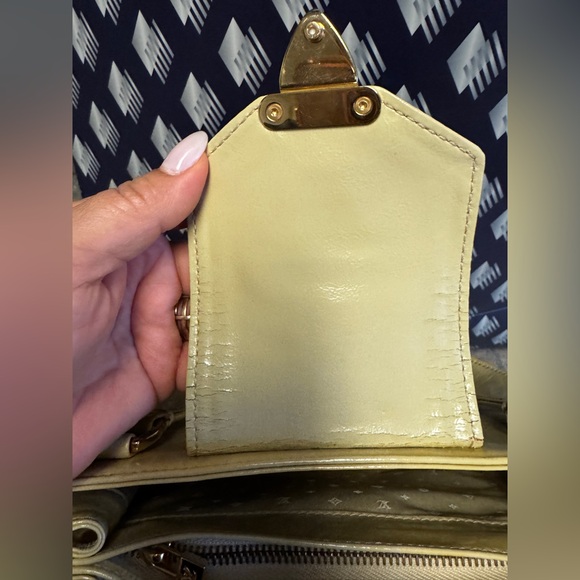 LOUIS VUITTON Vernis Cruise line Sac Picolour Hand Bag Beige/yellow - Picture 12 of 14